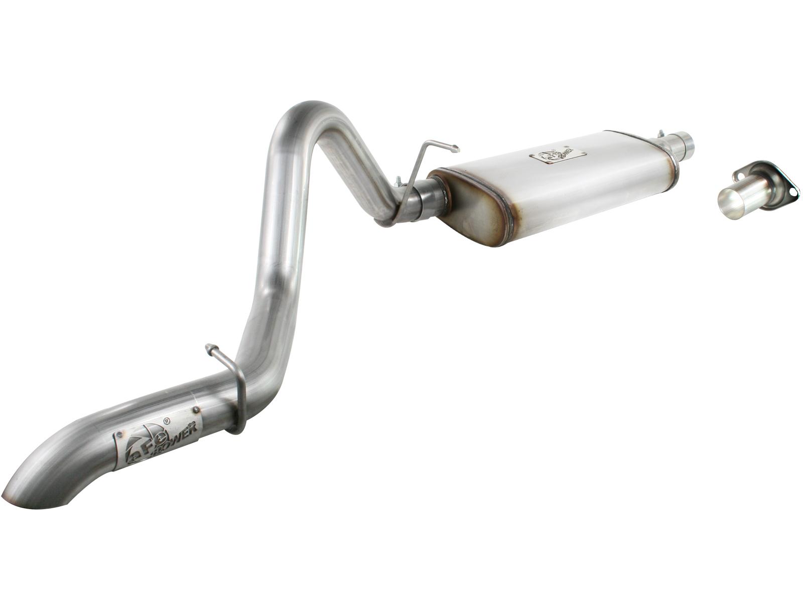 AFE MACH Force-Xp 2-1/2in 409 Stainless Steel Cat-Back Exhaust System (1997-2006 Wrangler, Wrangler, Wrangler, Wrangler, Wrangler, Wrangler, Wrangler, Wrangler) - 49-46223