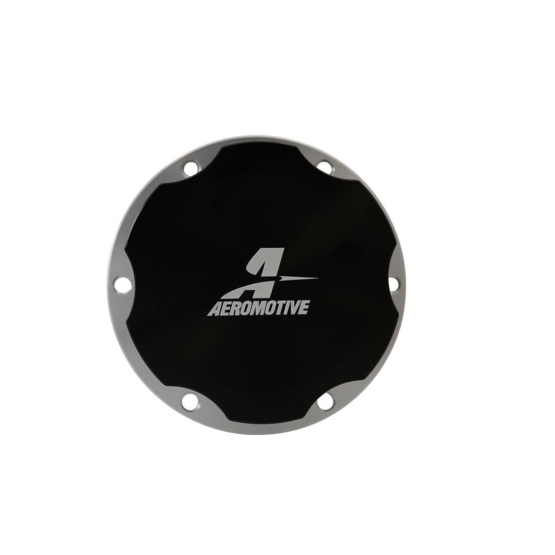 AEROMOTIVE Fillcap, Screw-on, 3-inch, Flanged, 6-Bolt, Black - 18730