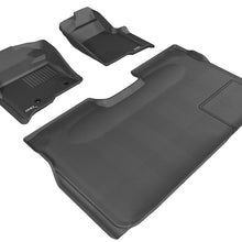 3D MAXpider 2010-2014 Ford F-150 Supercrew Kagu 1st & 2nd Row Floormats - Black