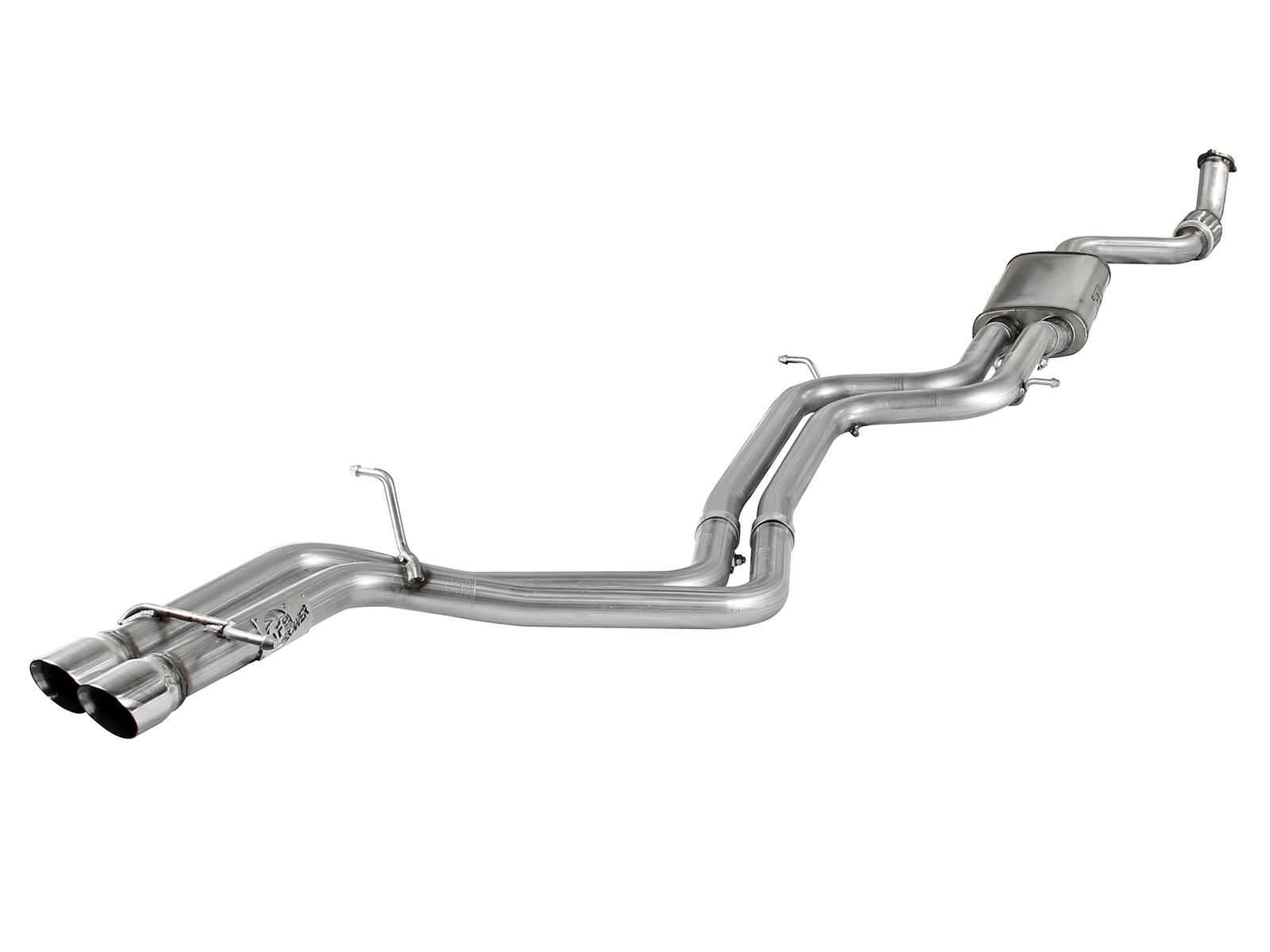AFE MACH Force-Xp 2-3/4 IN to 2-1/4 IN Stainless Steel Cat-Back Exhaust System (2009-2016 A4) - 49-46403