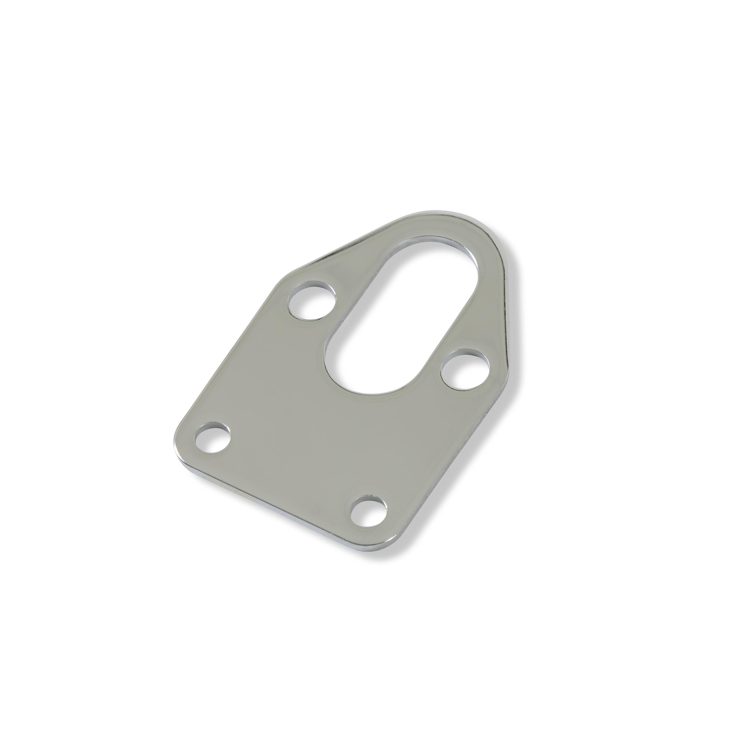 Mr. Gasket Fuel Pump Mounting Plate - Chrome.  - 1514