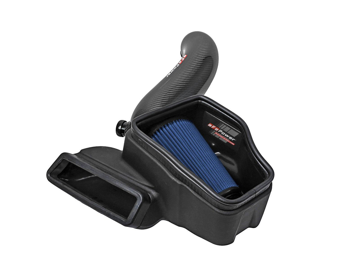 AFE Track Series Carbon Fiber Intake System with Pro 5R Filter (2015-2019 Volkswagen Golf R L4-2.0L (t)) - 57-10016R