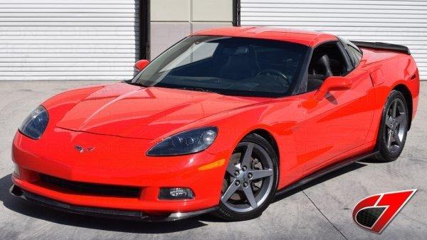 C7 Carbon C6-SS-CF 2005-2013 Base C6 Corvette ZR1 Carbon Fiber Side Skirts With Mudflaps