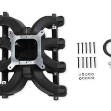 Holley Single Plane Split-Design Race Intake Manifold- GM LS1/LS2/LS6- Black.  - 300-256BK