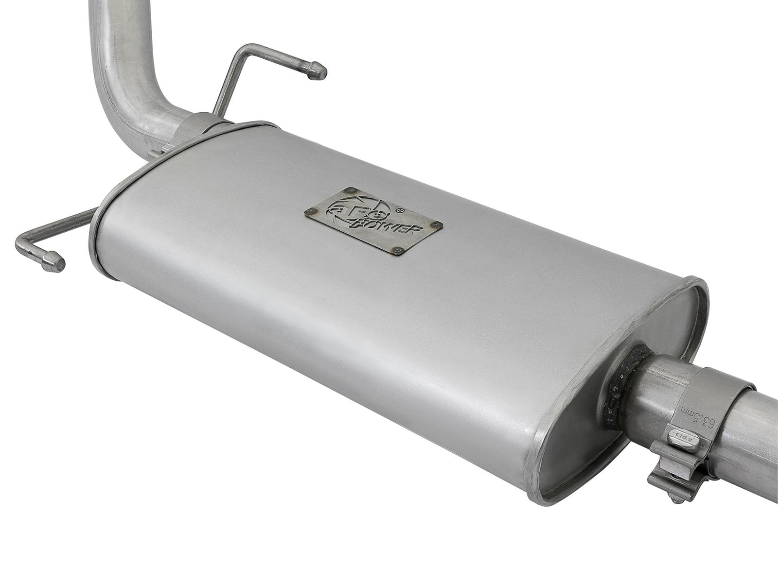 AFE Scorpion 2-1/2 IN Aluminized Steel Cat-Back Exhaust System w/ Polished Tip (2007-2014 FJ Cruiser, FJ Cruiser) - 49-06039-P