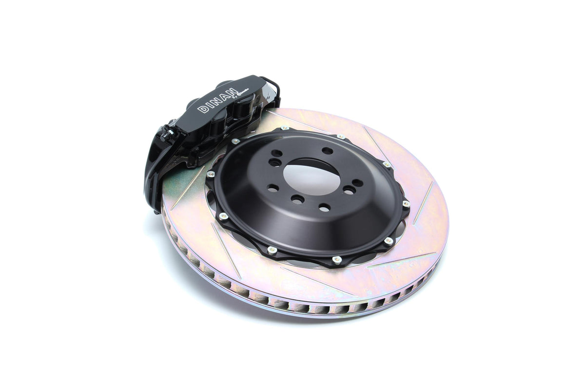 Dinan Brembo Brake Set; Front; Black Caliper; Slotted; - D290-0465-B