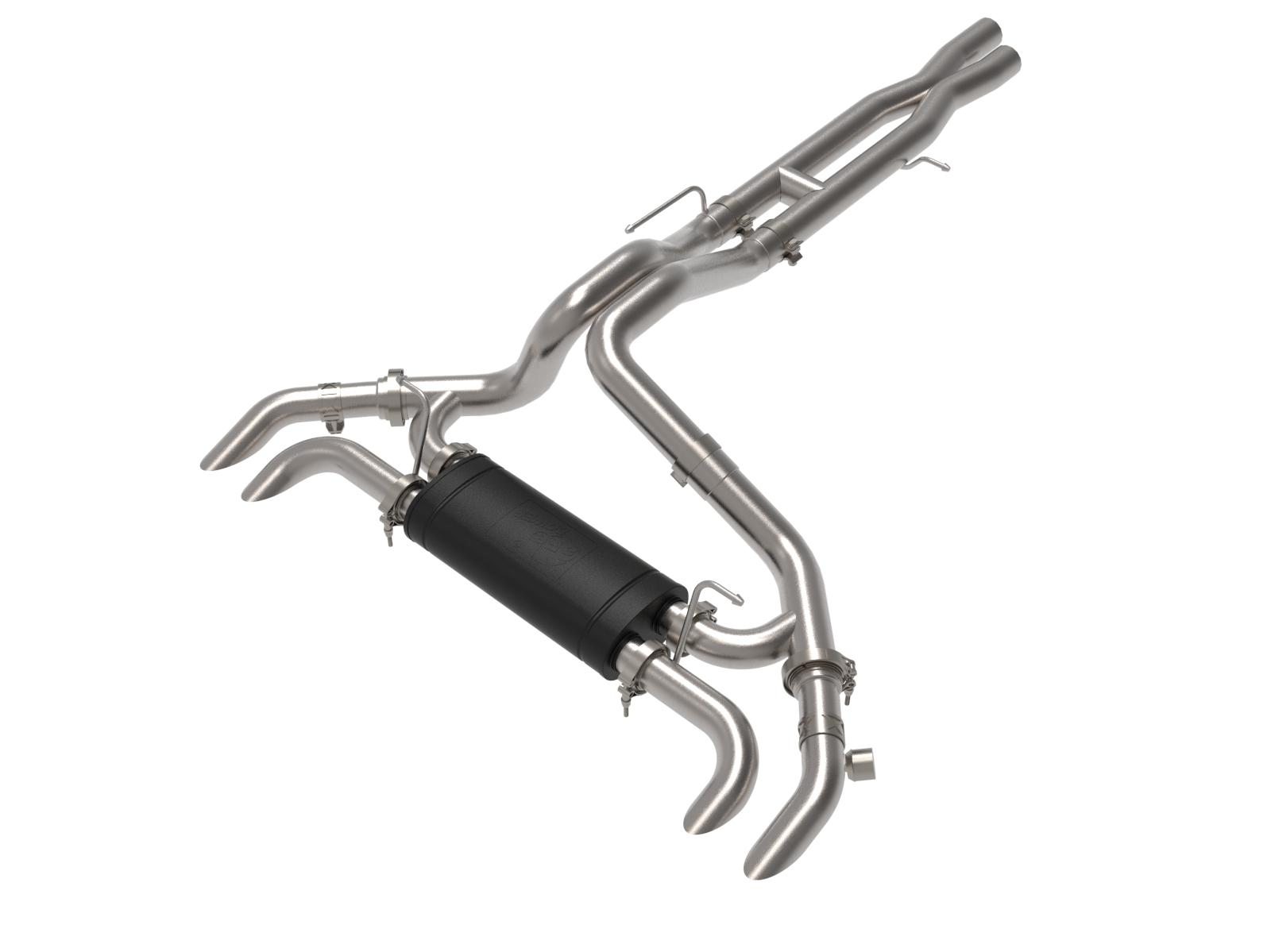 AFE Vulcan Series 2-1/2 IN to 3 IN Stainless Steel Cat-Back Exhaust System Jeep Wrangler 392 21-22 V8-6.4L - 49-38101