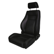 Rugged Ridge Ultra Seat Front Reclinable Black; 76-02 Jeep Cj/Wrangler Yj/Tj - 13404.01