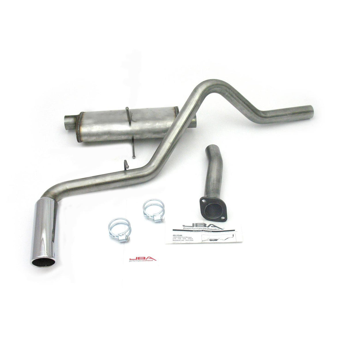 JBA 2.5" SS Exhaust System (1998-2011 Ranger) - 40-2540