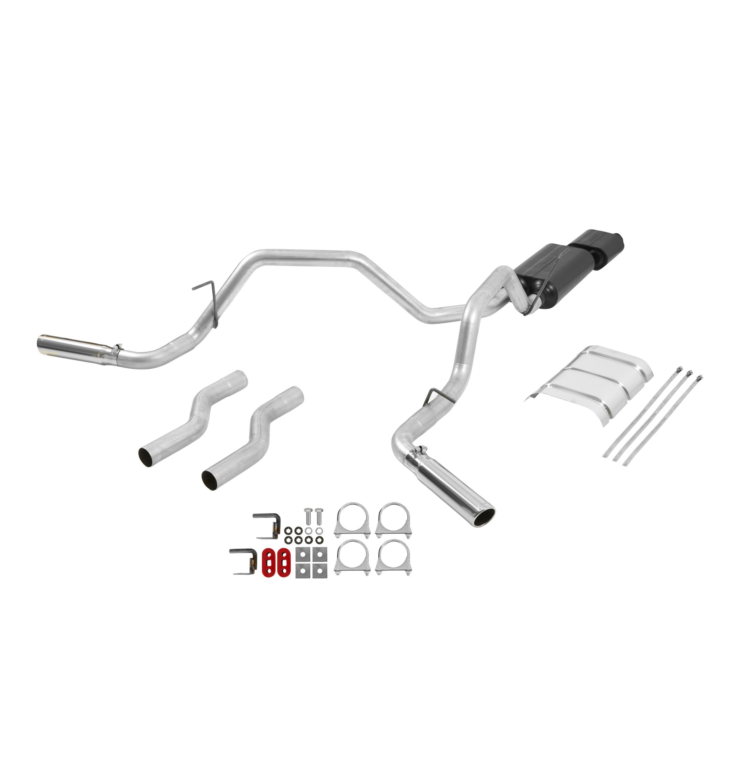 Flowmaster Cat-back System - Dual Rear/Side Exit - American Thunder - Moderate/Aggressive