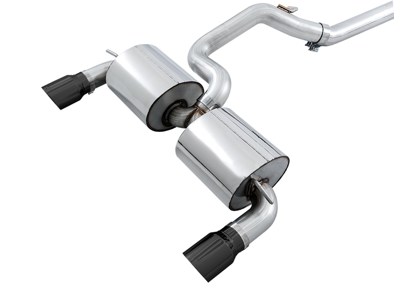 AWE 3020-33042 2016-2018 Focus RS Touring Edition Catback Exhaust with Diamond Black Tips (Resonated)