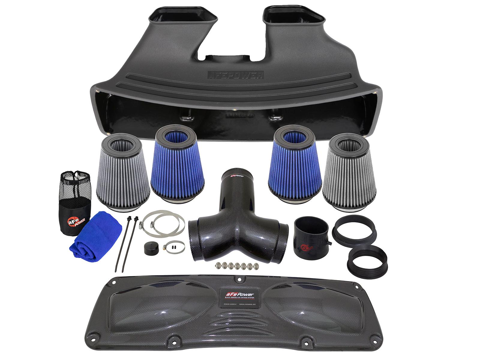 AFE Black Series Stage-2 Carbon Fiber Cold Air Intake System w/ Pro 5R Media (2012-2016 911, 911, 911, 911) - 52-12352-C
