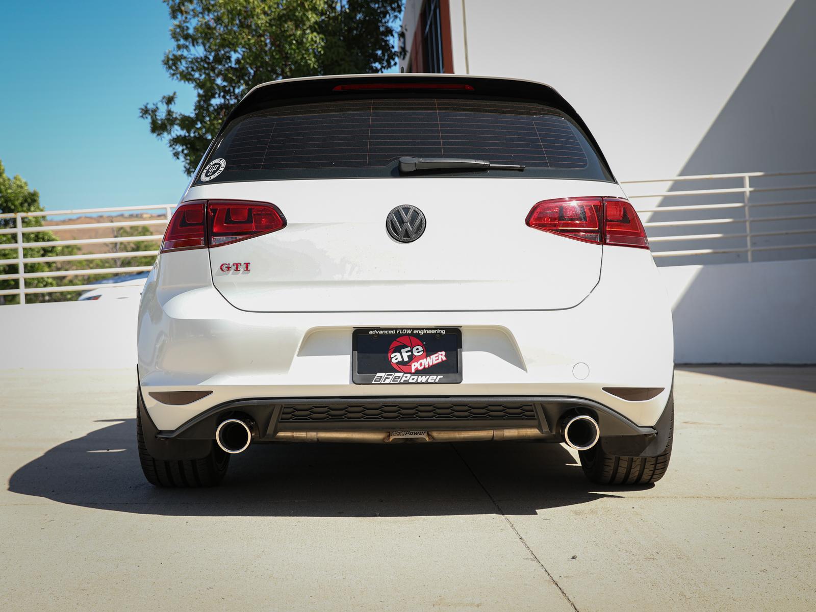 AFE Cat-Back Exhaust System (2015-2017 Volkswagen GTI L4-2.0L (t)) - 49-36418-P
