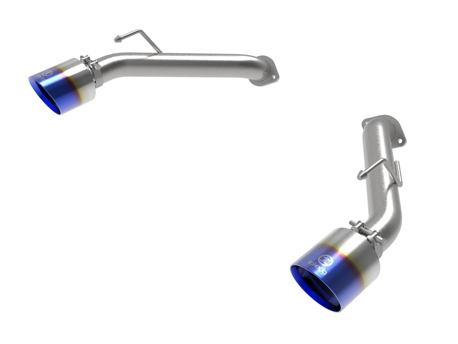AFE Takeda 2-1/2 IN 304 Stainless Steel Axle-Back Exhaust System w/ Blue Flame Tips Nissan Z 2023 V6-3.0L (tt) (49-36137-L) - 49-36137-L
