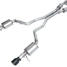AWE Touring Edition Exhaust - Diamond Black Tips (2011-2024 Dodge Durango 5.7L) - 3015-33575