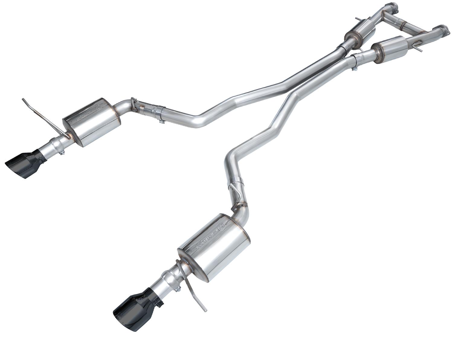 AWE Touring Edition Exhaust - Diamond Black Tips (2011-2024 Dodge Durango 5.7L) - 3015-33575