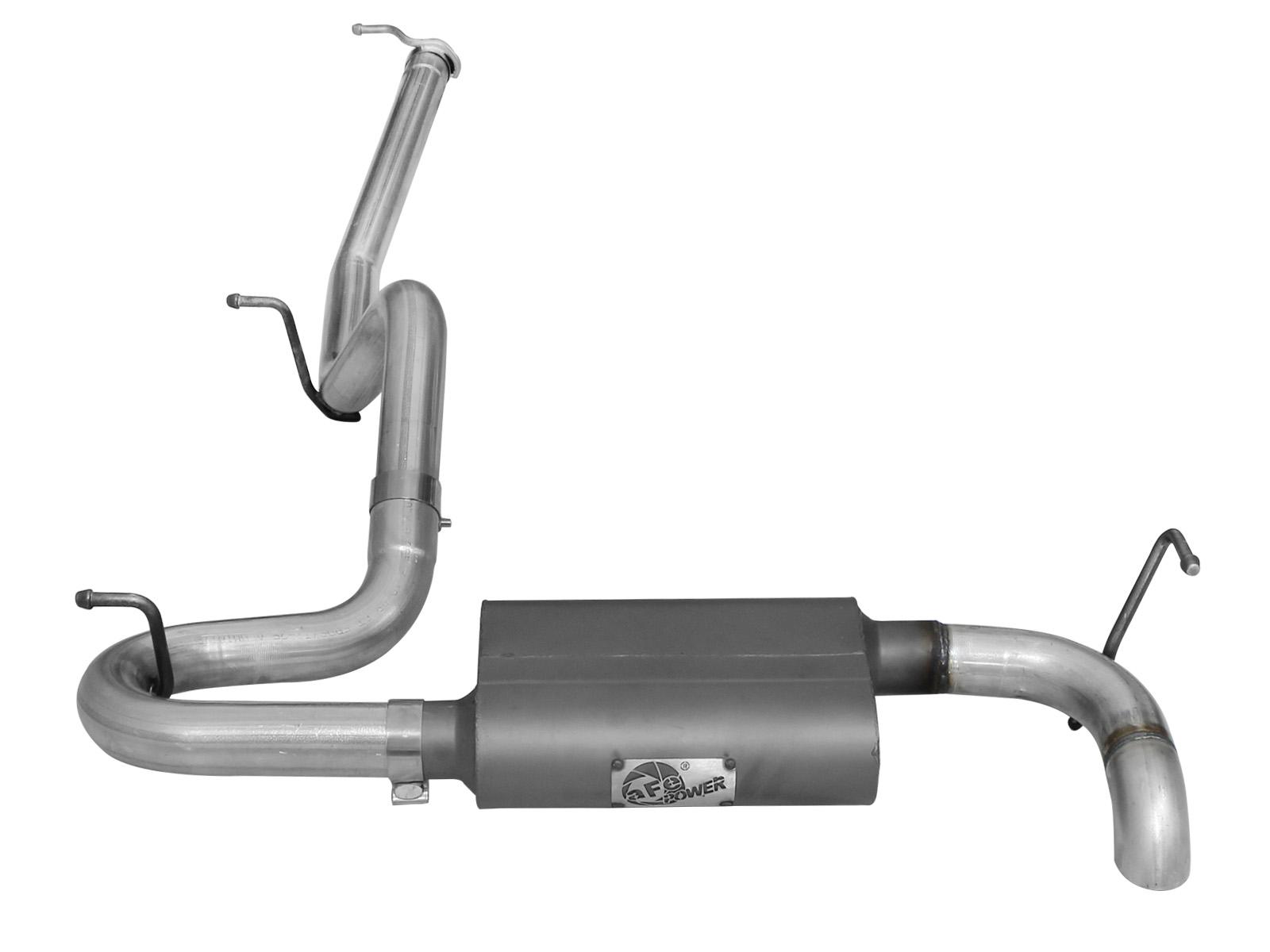 AFE Scorpion 2-1/2 IN Aluminized Steel Cat-Back Hi-Tuck Exhaust System - 49-08043
