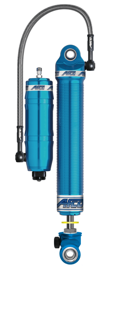 AFCO Aluminum Shock Mono-tube 32 Series 8 Inch Stroke Double Adjustable w/ Remote Canister AFCO - 3270SPZ