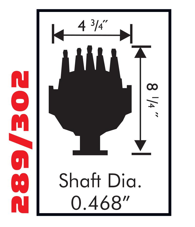 Msd 8479 Distributor, Ford 289/302, Vacuum Advance