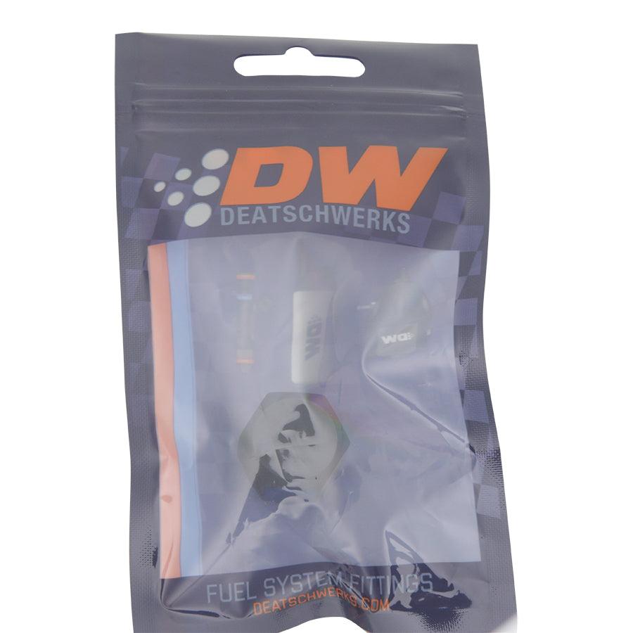 DeatschWerks 8AN Female Flare Cap, Anodized Matte Black - 6-02-0715-B