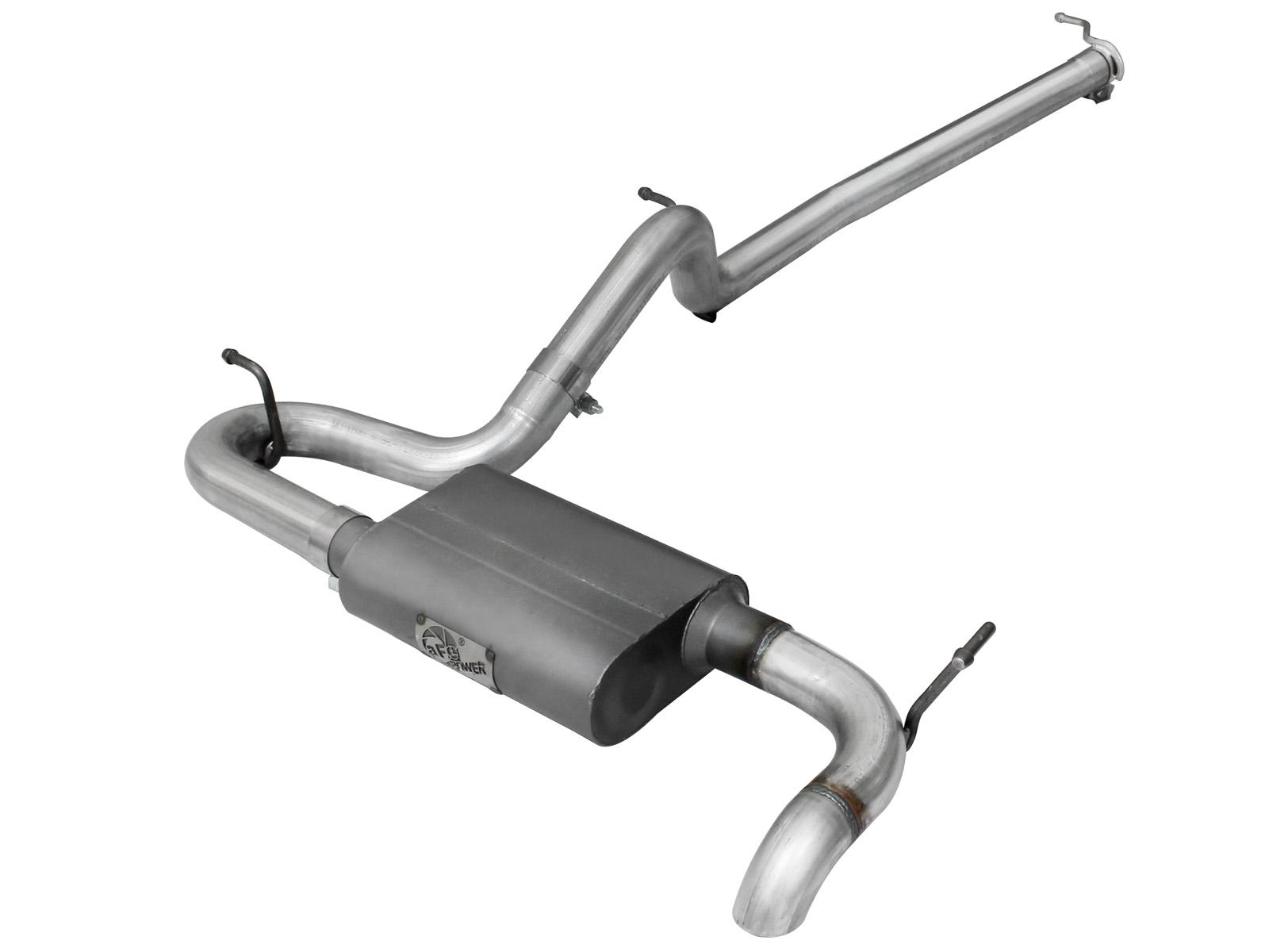 AFE Scorpion 2-1/2 IN Aluminized Steel Cat-Back Hi-Tuck Exhaust System - 49-08043