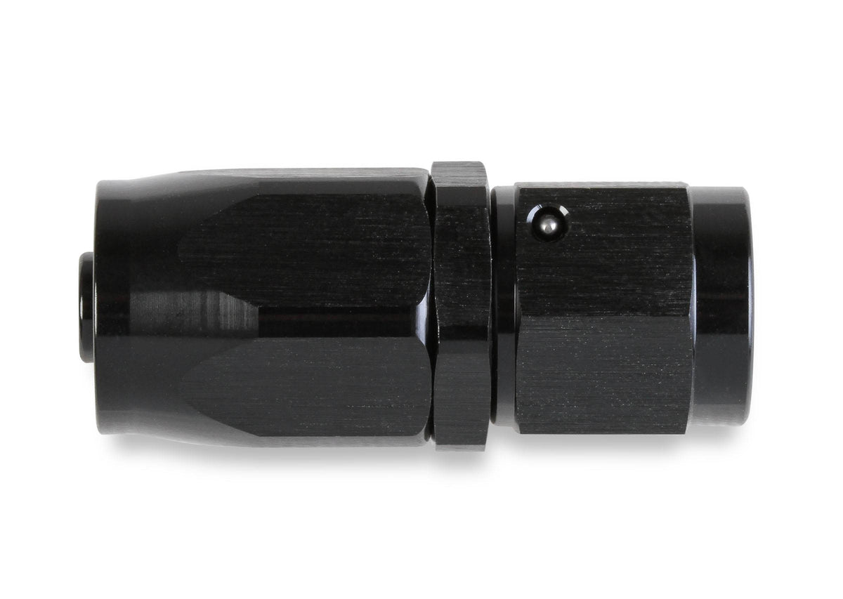 Mr. Gasket -6 AN Straight Swivel Hose End - Black.  - 220106-BL
