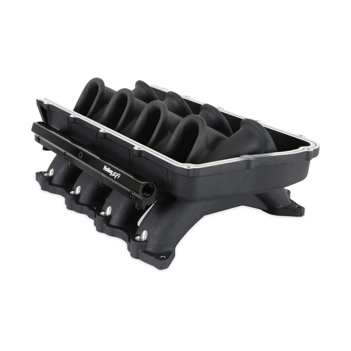 Holley ULTRA LO-RAM BASE, FORD COYOTE FRONT FEED BLACK - 300-921BK