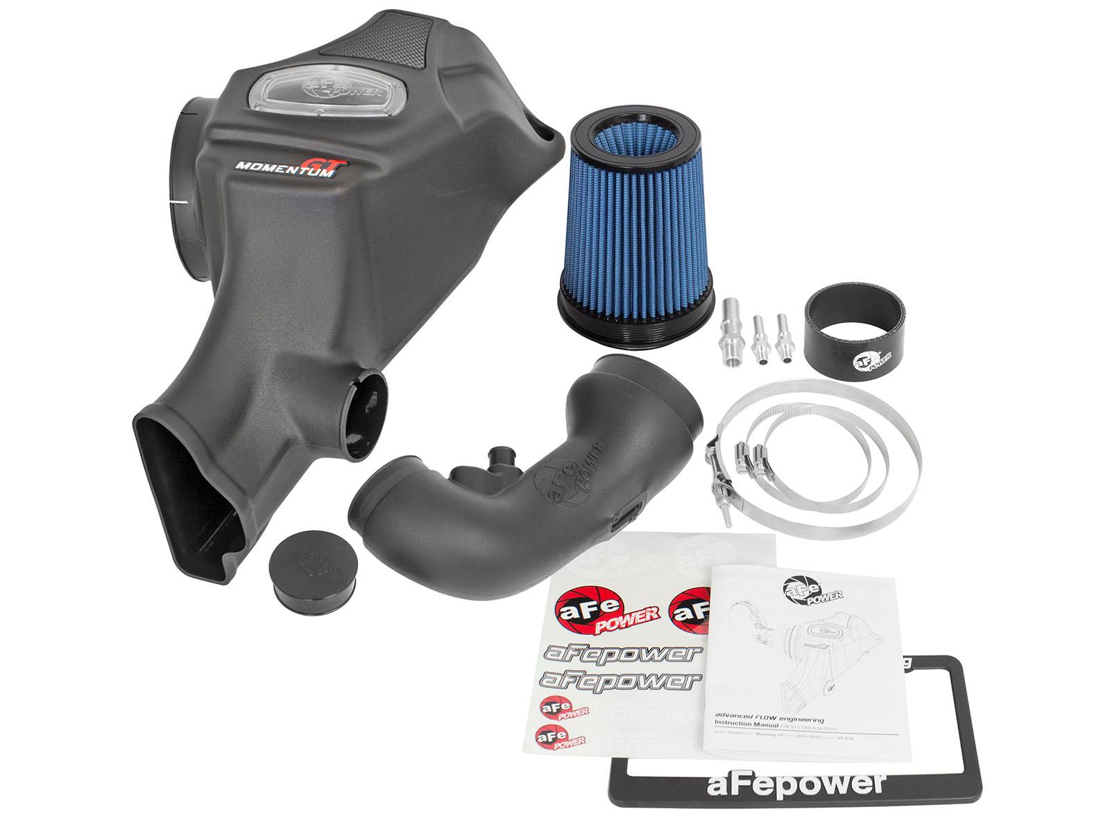 AFE Momentum GT Cold Air Intake System w/ Pro 5R Media (2015-2017 Mustang GT) - 54-73203