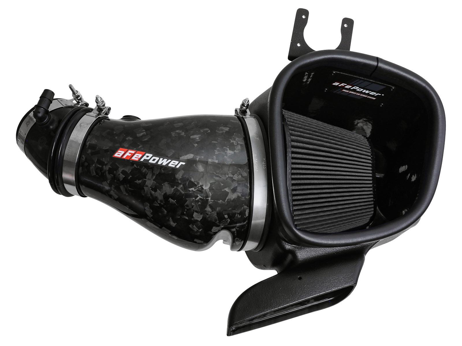 aFe Track Series Carbon Fiber Cold Air Intake System - Black Pro 5R Filter (2021 Dodge Durango SRT Hellcat V6-6.2L (sc)) - 57-10028K