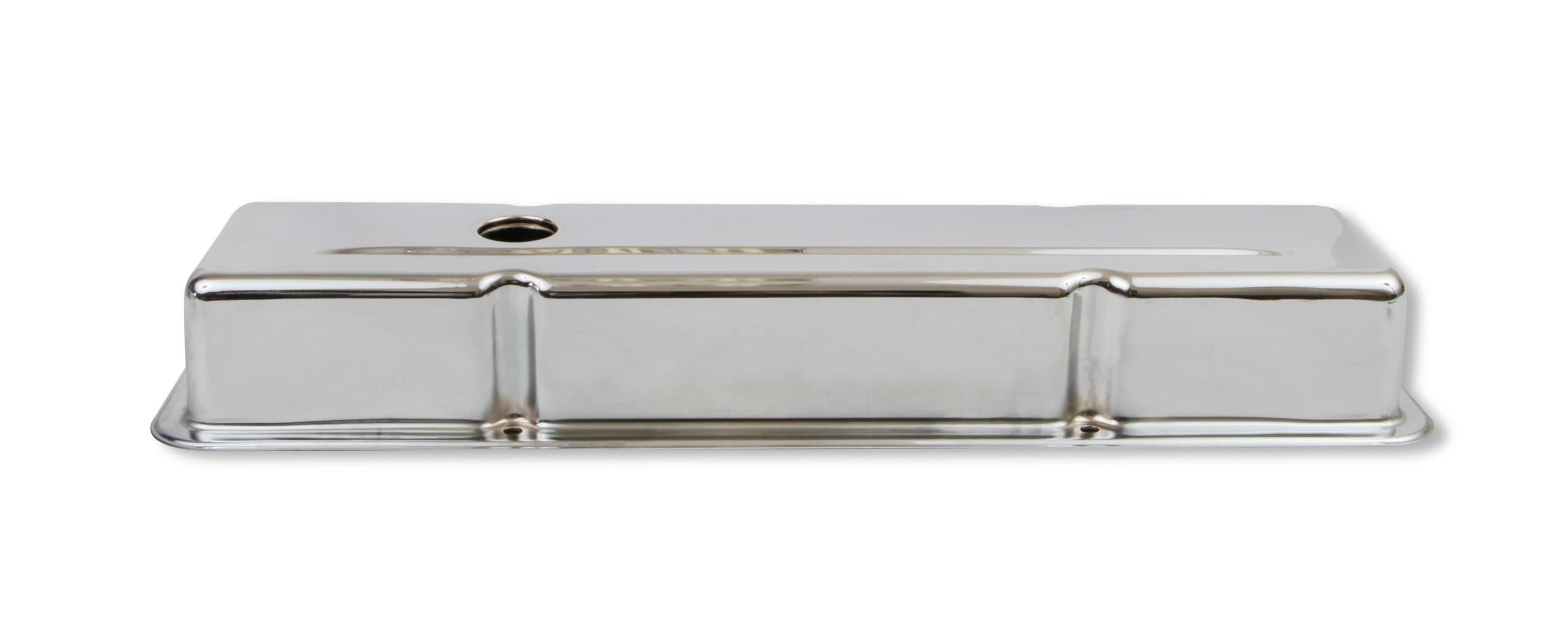 Mr. Gasket Chrome Valve Covers - Dual Cap Holes.  - 9800