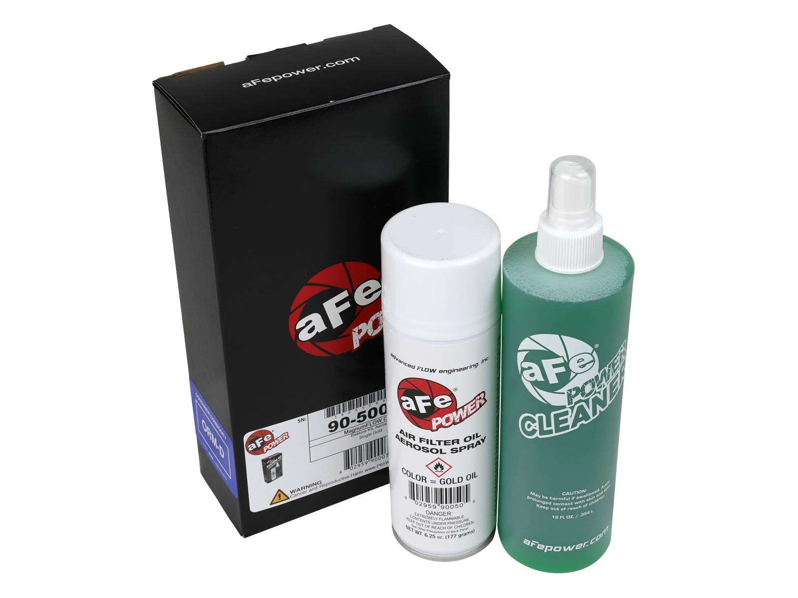 AFE 90-50000 Air Filter Restore Kit - Aerosol (Gold)