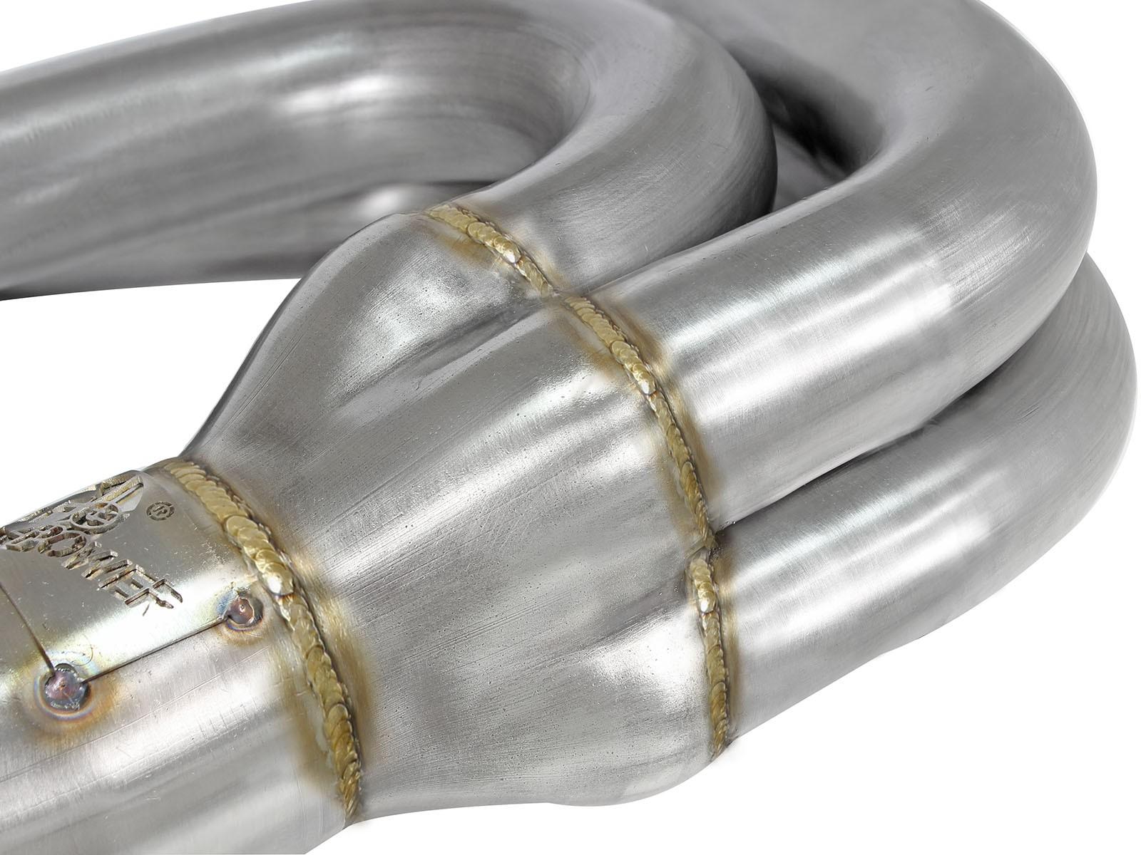 AFE Twisted Steel Long Tube Header 304 Stainless Steel w/ Cat (Toyota 86/FT86/GT86 12-19 / Scion FR-S 13-16 / Subaru BRZ 13-19 H4-2.0L) - 48-36005-1HC