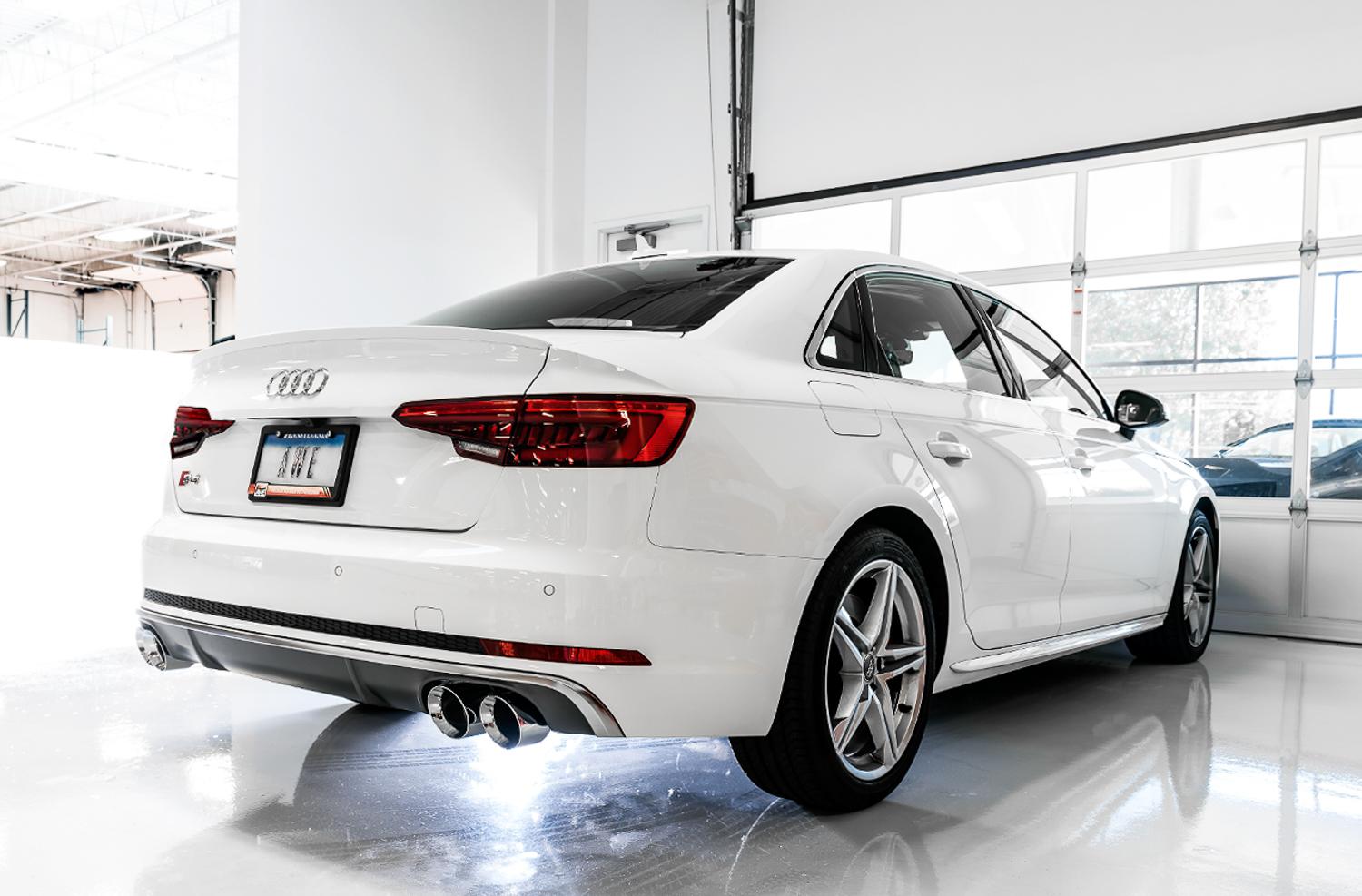 AWE Tuning Audi B9 S5 Sportback Touring Edition Exhaust - Non-Resonated (Black 102mm Tips) - 3020-43064