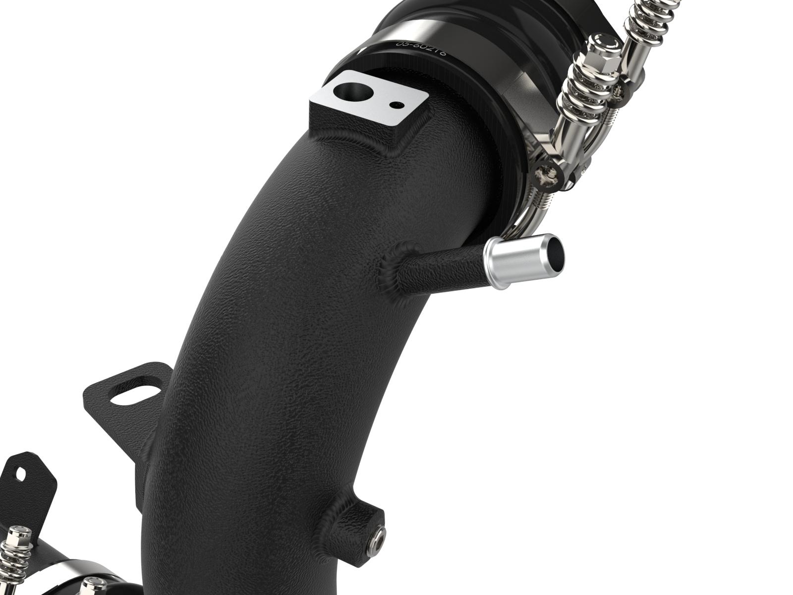 aFe BladeRunner Aluminum Hot and Cold Charge Pipe Kit - Black (2021-2025 Ford Bronco 2.7L) - 46-20584-B