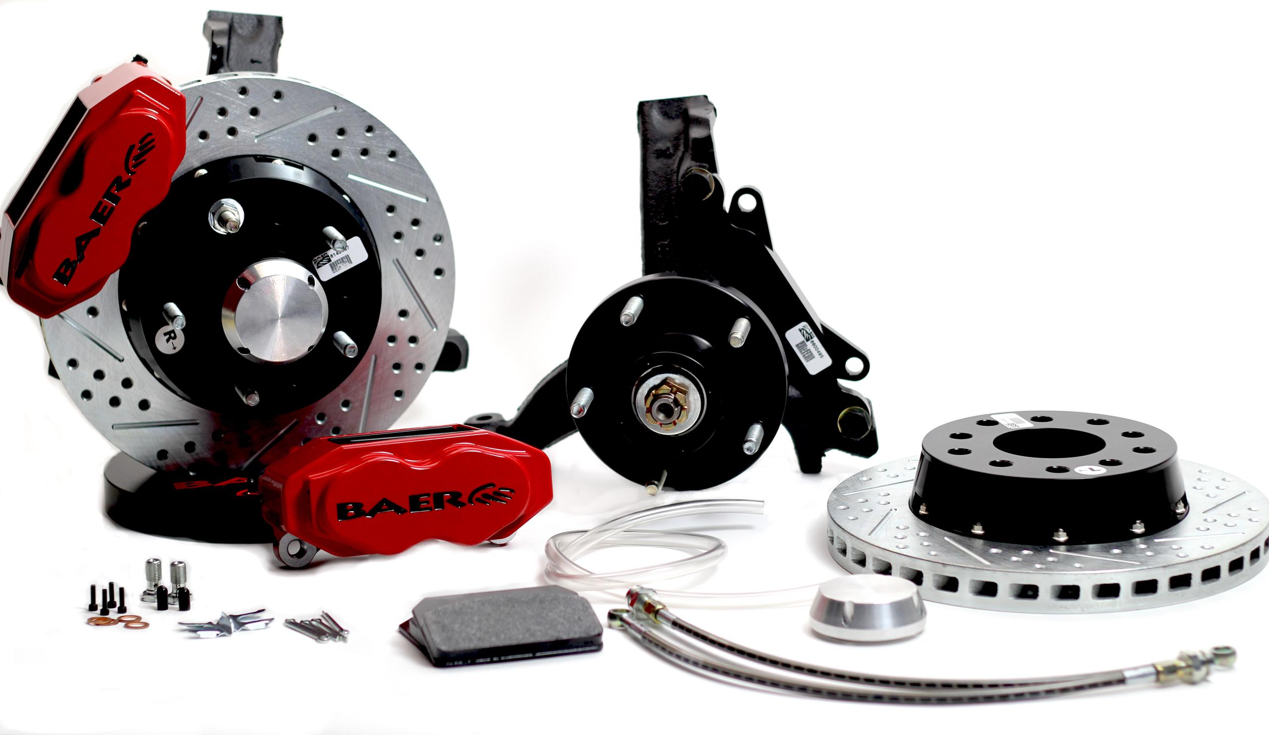Baer 11" SS4+ Front Brake Kit, Grabber Blue, SDZ, Std. Studs (1978-2003 Buick, Chevrolet, GMC, Oldsmobile, Pontiac Fitments) - 4301438GB