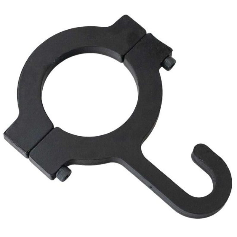 Moroso Helmet Hook, 1.500" Bar Diameter, Billet Aluminum, Black Anodized - 61780