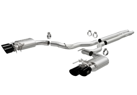 Magnaflow Competition Series Cat-Back Performance Exhaust System - Quad Black Tips (2024-2026 Mustang Ecoboost 2.3L) - 19640
