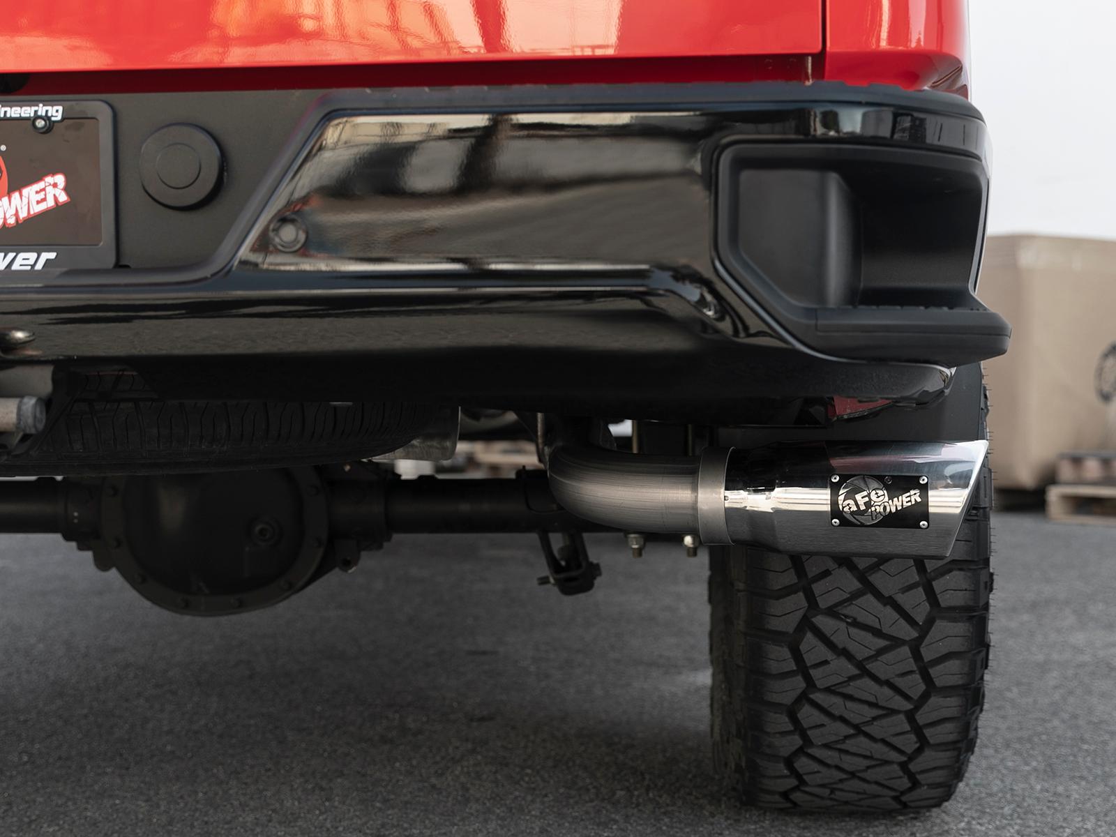 AFE Cat-Back Exhaust System (2019-2020 GM Trucks V6-4.3L/V8-5.3L) - 49-44107-P