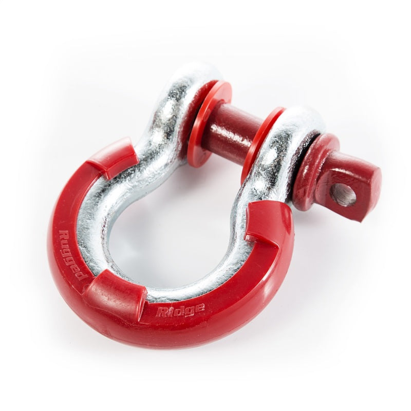 Rugged Ridge D-Ring Shackle Isolator Kit Red Pair 3/4 Inch - 11235.31