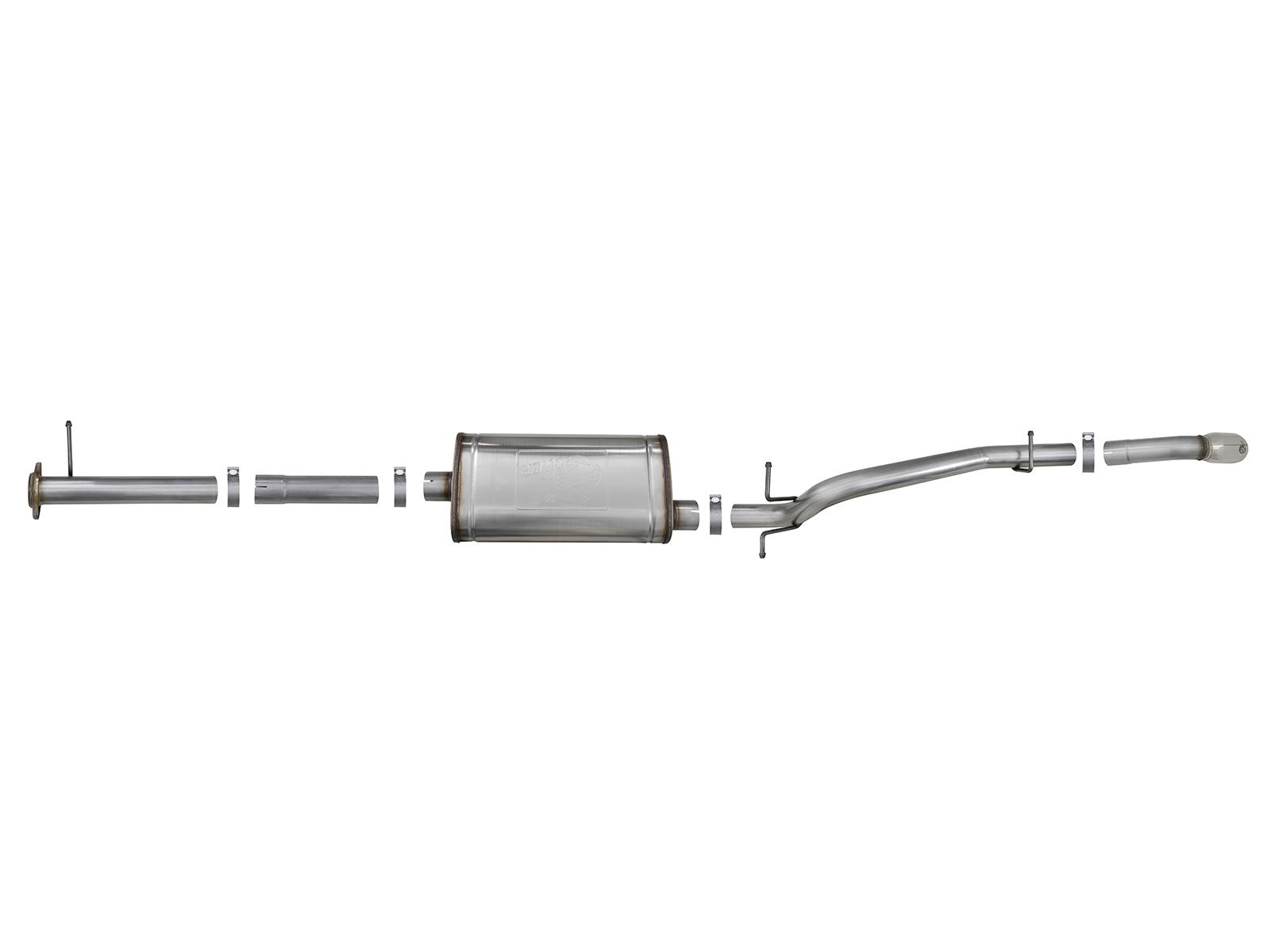 AFE MACH Force-Xp 3 IN 409 Stainless Cat-Back Hi-Tuck Exhaust System w/ Polished Tip (2015-2021 Colorado, Colorado, Canyon, Canyon) - 49-44099-P