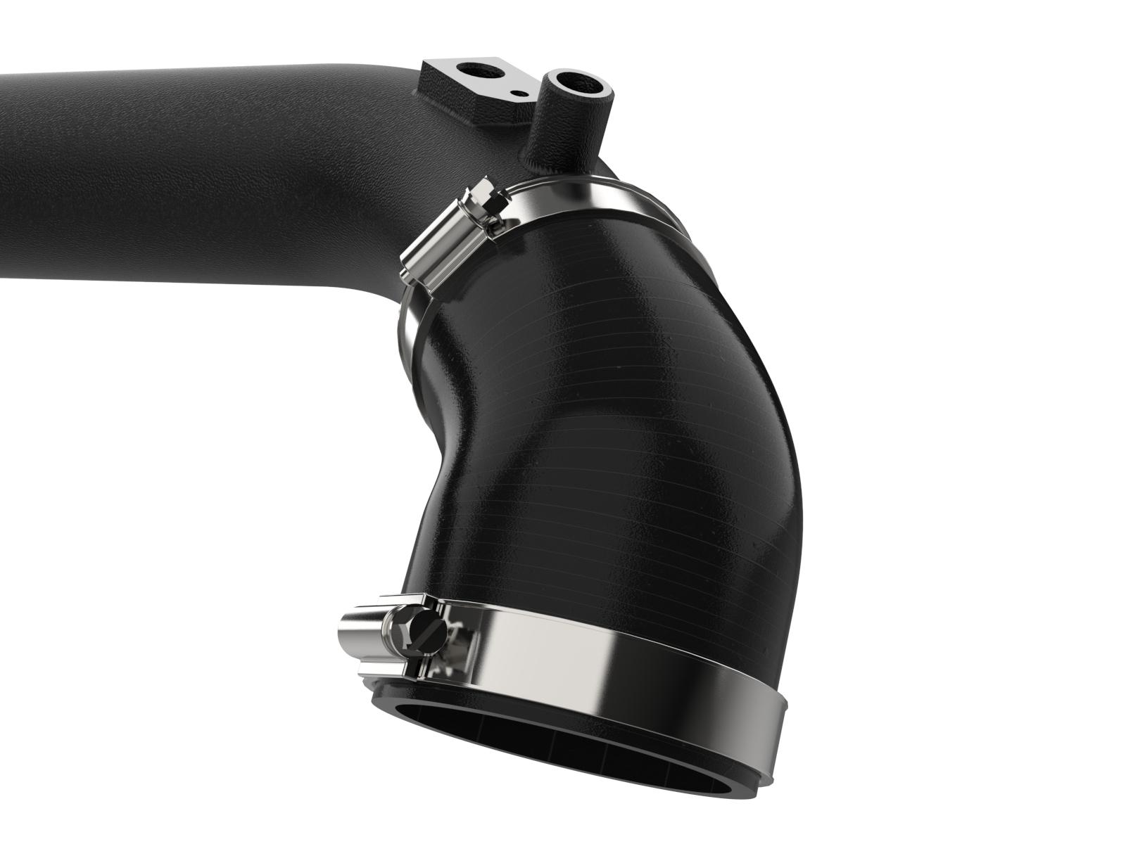 AFE BladeRunner 2-1/2 IN Aluminum Hot Charge Pipe Black (2024-2025 Wrangler) - 46-20778-B