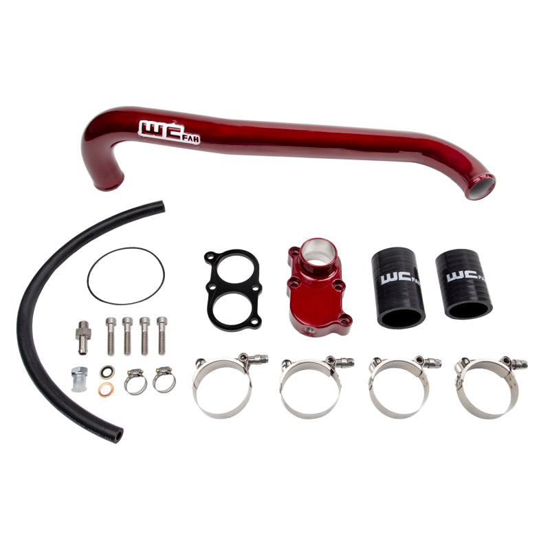 Wehrli 01-05 LB7 LLY Duramax Thermostat Housing & Upper Coolant Pipe Kit - Illusion Purple