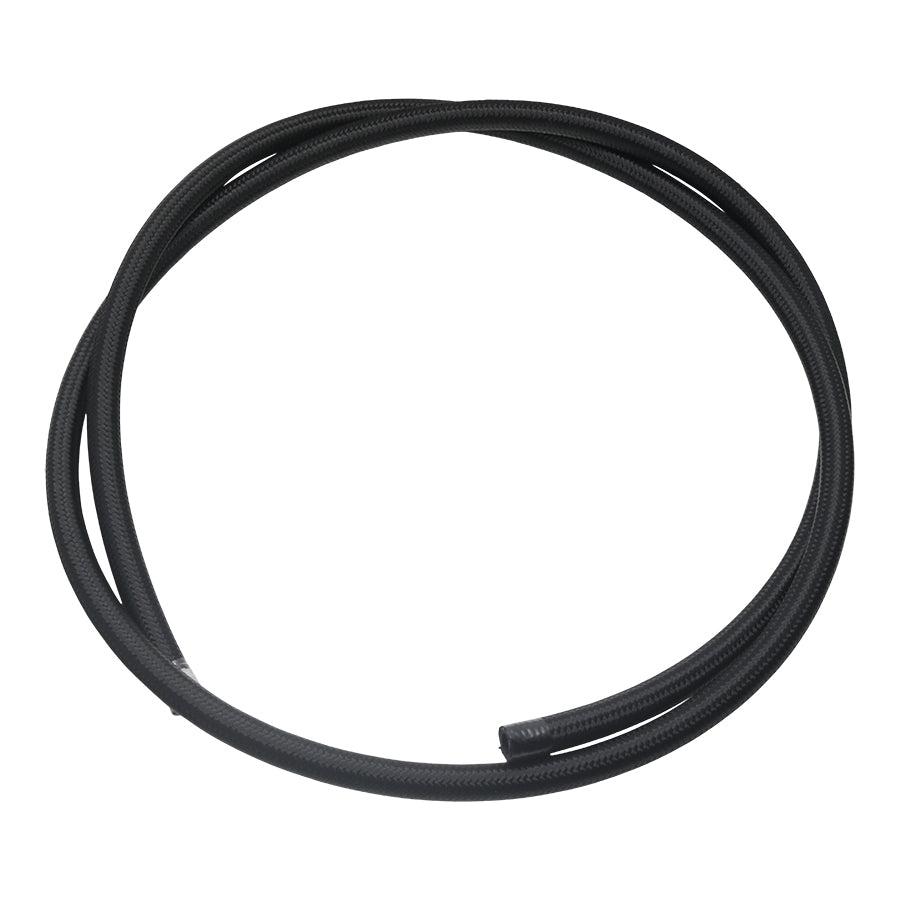 DeatschWerks 6AN Black Nylon Braided PTFE Hose, 6 Feet - 6-02-0864-6