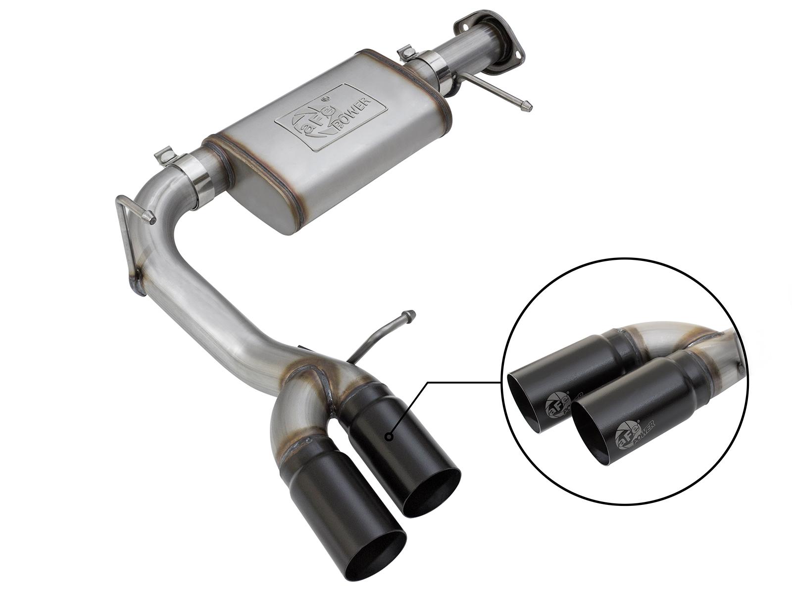 AFE Rebel Series Cat-Back Exhaust System w/ Black Tip (2015-2020 Colorado, Colorado, Canyon, Canyon) - 49-44061-B