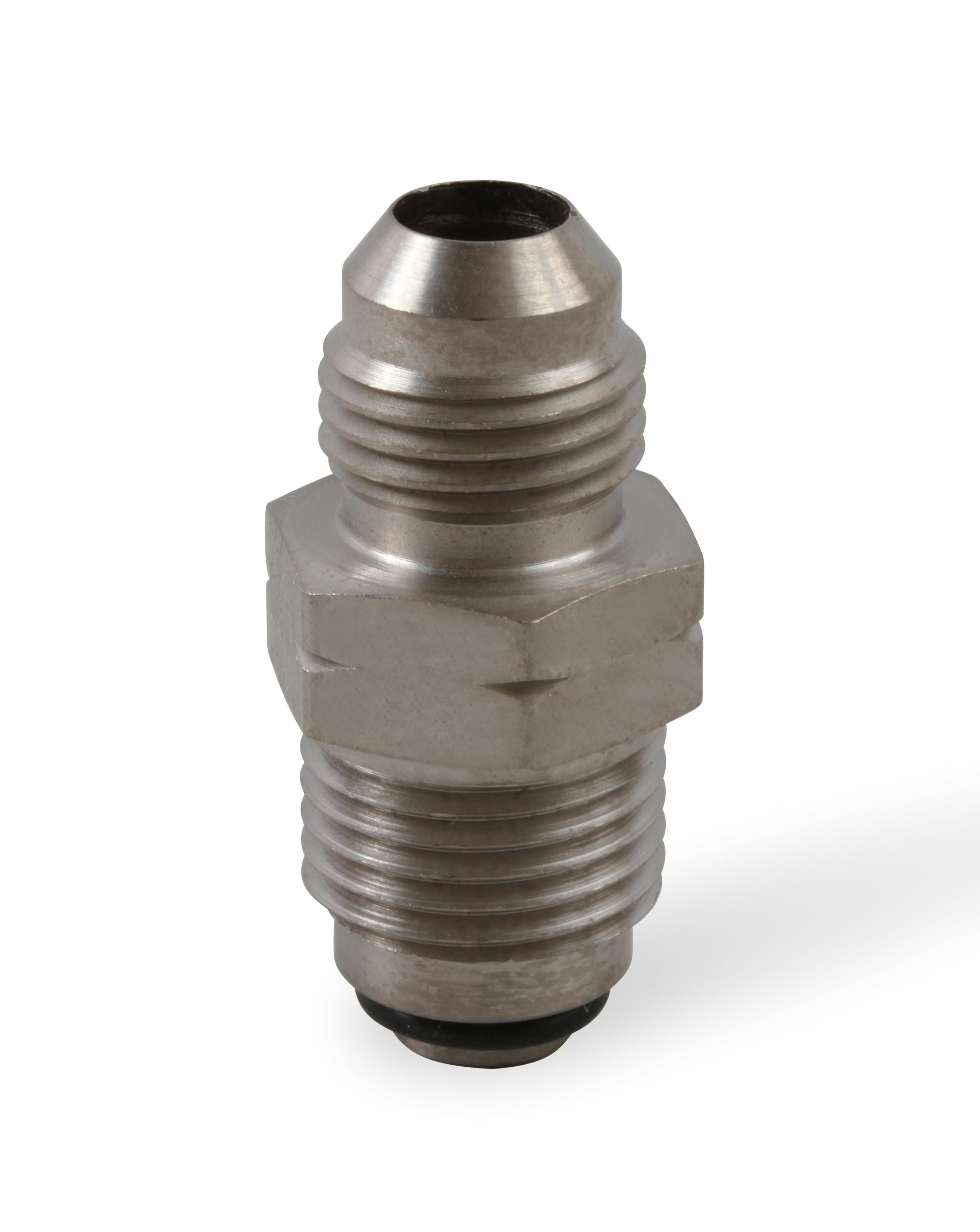 Earls Steel An To Metric Bump O-Ring Adapter - Size: -6An Male To 16mm X 1.50 Bump O-Ring Male - Nickel Plated - Bagged Packaging - Typical Application Power Steering/Fuel Injection O-Ring - - 961955ERL