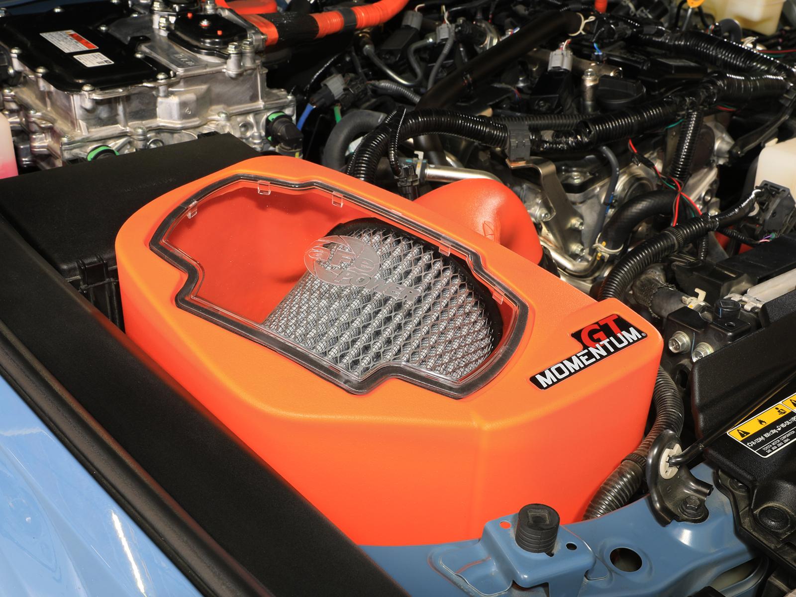 AFE Momentum GT Cold Air Intake System Orange w/ Pro DRY S Filter (2024-2025 Land Cruiser) - 50-70127DN