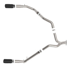 AFE Large Bore-HD 5 IN 409 Stainless Steel DPF-Back Exhaust System w/Black Tip (2020-2021 1500) - 49-42080-B