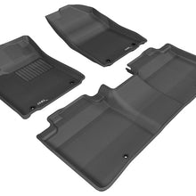 3D MAXpider 2013-2018 Lexus ES/ES Hybrid Kagu 1st & 2nd Row Floormats - Black