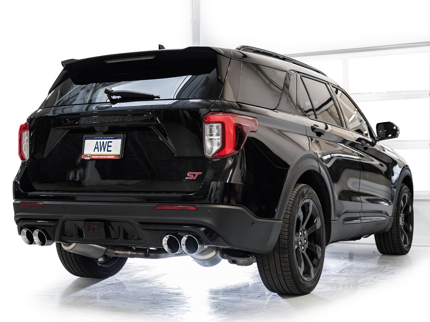 AWE Touring Edition Catback Exhaust - Chrome Silver Tips (2020-2026 Explorer ST) - 3015-42625