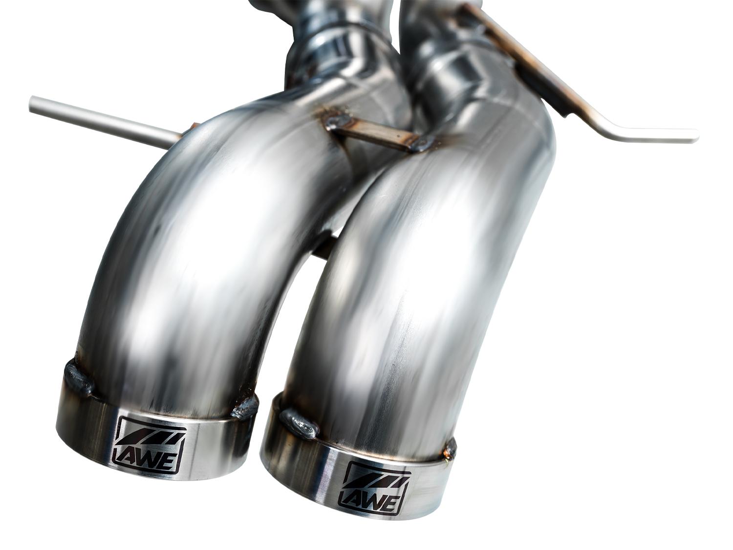 AWE 3" SwitchPath Catback Exhaust System - Dual BashGuards (2022-2025 Ford Bronco Raptor 3.0L) - 3025-31327